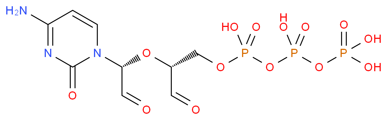 Cytidine 5′-triphosphate, per-iodate oxidized sodium salt_分子结构_CAS_75567-73-6)