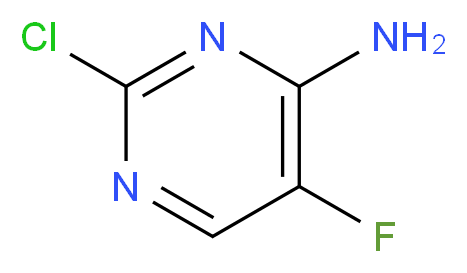 2-chloro-5-fluoropyrimidin-4-amine_分子结构_CAS_155-10-2