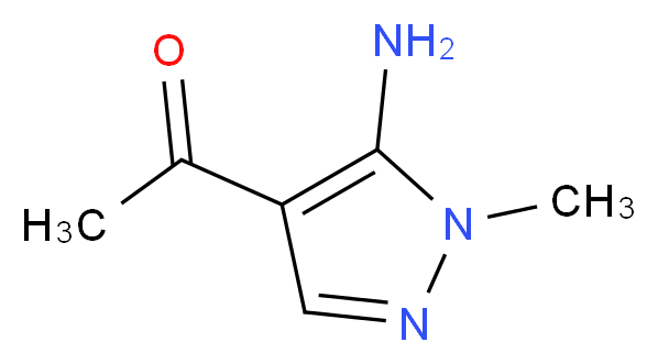 1-(5-amino-1-methyl-1H-pyrazol-4-yl)ethan-1-one_分子结构_CAS_856860-17-8)