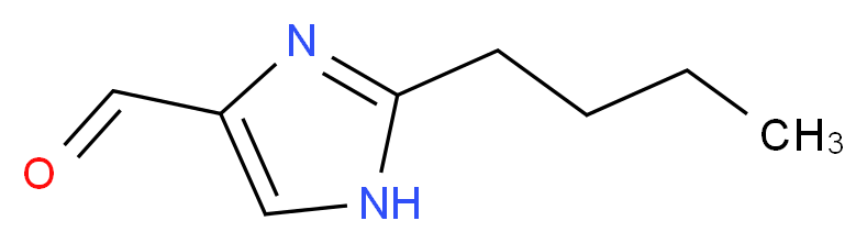2-butyl-1H-imidazole-4-carbaldehyde_分子结构_CAS_68282-49-5