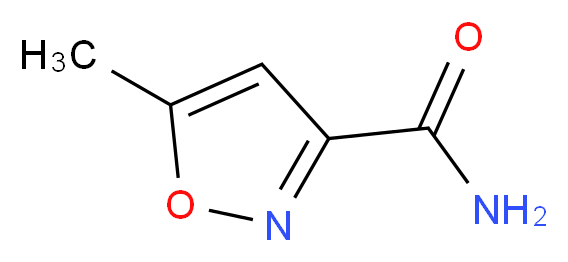 5-Methylisoxazole-3-carboxamide_分子结构_CAS_)