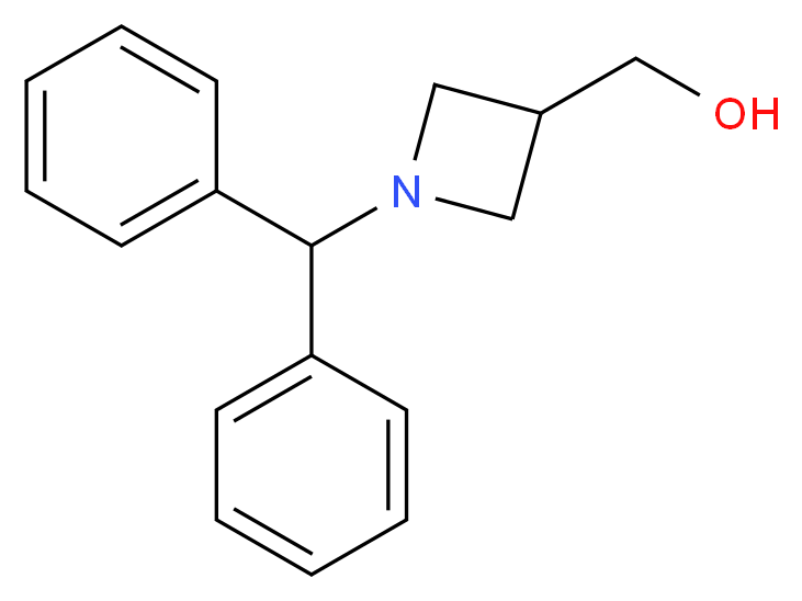 [1-(diphenylmethyl)azetidin-3-yl]methanol_分子结构_CAS_72351-36-1