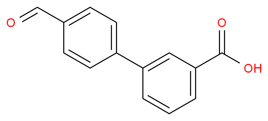 3-(4-formylphenyl)benzoic acid_分子结构_CAS_222180-20-3