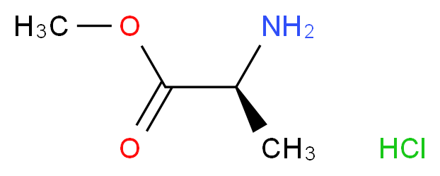 L-丙氨酸甲酯 盐酸盐_分子结构_CAS_2491-20-5)