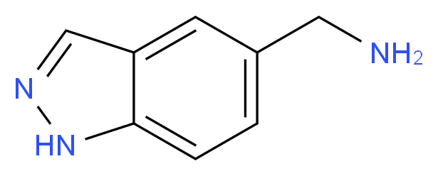 5-(Aminomethyl)-1H-indazole_分子结构_CAS_267413-25-2)