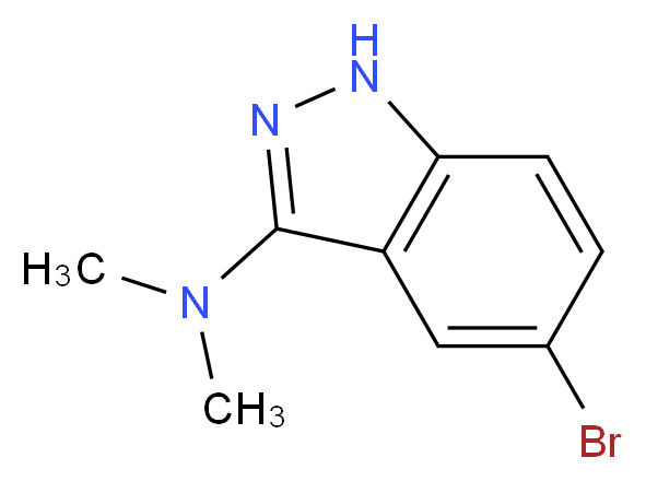 5-Bromo-N,N-dimethyl-1H-indazol-3-amine_分子结构_CAS_552331-32-5)