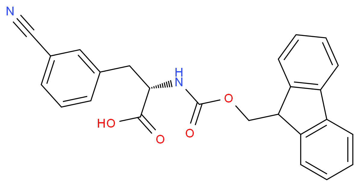 Fmoc-3-cyano-L-phenylalanine_分子结构_CAS_205526-36-9)