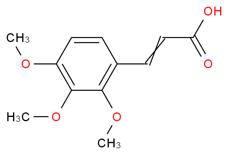 2,3,4-Trimethoxycinnamic acid_分子结构_CAS_)