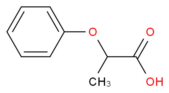 2-Phenoxypropanoic acid_分子结构_CAS_)