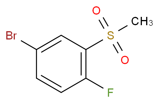 5-Bromo-2-fluorophenyl methyl sulphone 99%_分子结构_CAS_914636-38-7)