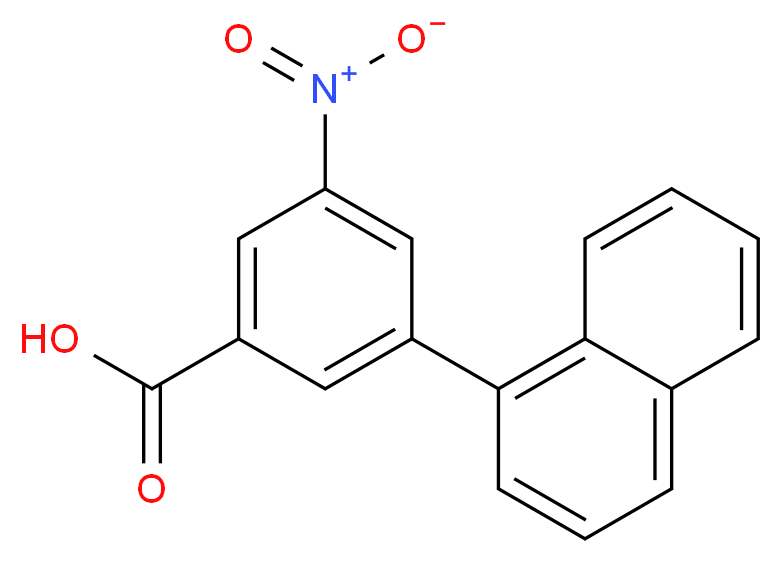 3-(Naphthalen-1-yl)-5-nitrobenzoic acid_分子结构_CAS_1261964-85-5)