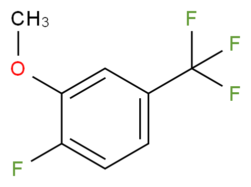 1-fluoro-2-methoxy-4-(trifluoromethyl)benzene_分子结构_CAS_261951-78-4