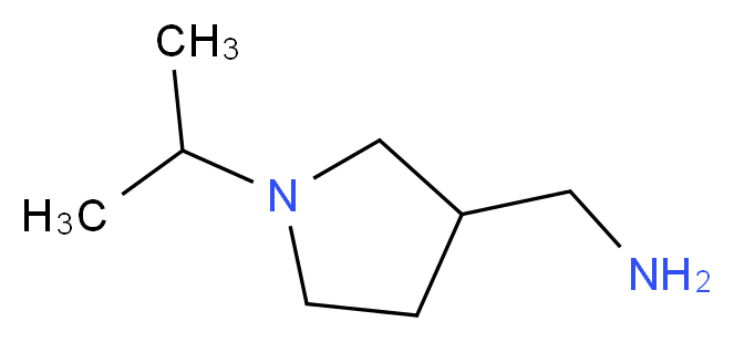 (1-Isopropyl-3-pyrrolidinyl)methanamine_分子结构_CAS_90203-08-0)