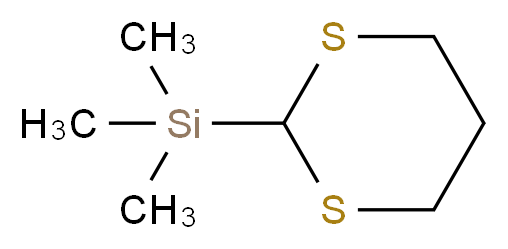 1,3-dithian-2-yltrimethylsilane_分子结构_CAS_13411-42-2