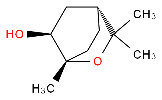 (1S,4R,6S)-1,3,3-trimethyl-2-oxabicyclo[2.2.2]octan-6-ol_分子结构_CAS_60761-00-4