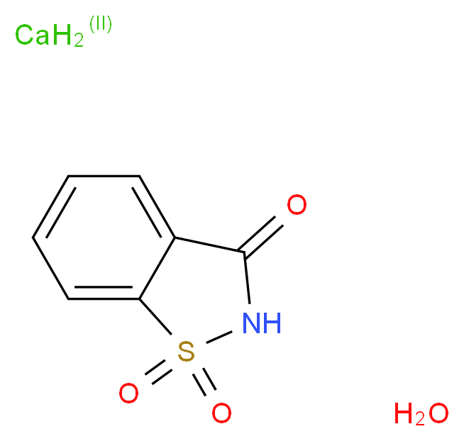 2,3-dihydro-1λ<sup>6</sup>,2-benzothiazole-1,1,3-trione calcium dihydride hydrate_分子结构_CAS_6381-91-5