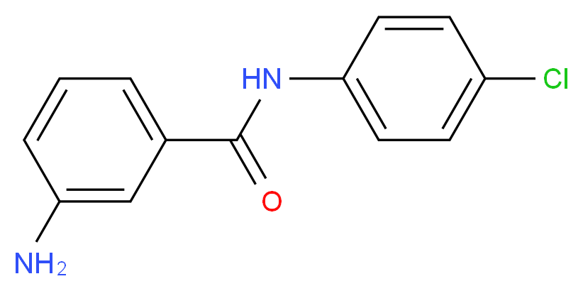 3-amino-N-(4-chlorophenyl)benzamide_分子结构_CAS_115175-17-2