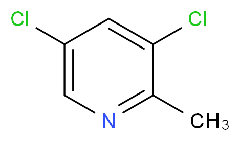 3,5-Dichloro-2-methylpyridine_分子结构_CAS_100868-45-9)