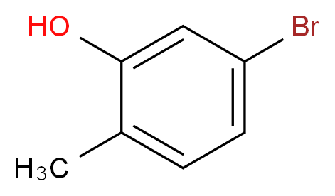 5-Bromo-2-methylphenol_分子结构_CAS_36138-76-8)