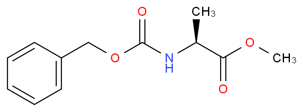 methyl (2S)-2-{[(benzyloxy)carbonyl]amino}propanoate_分子结构_CAS_28819-05-8