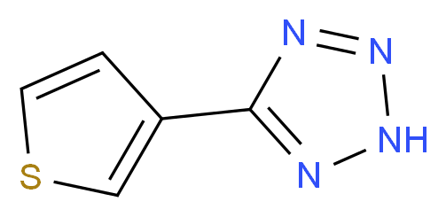 5-(thiophen-3-yl)-2H-1,2,3,4-tetrazole_分子结构_CAS_59918-86-4