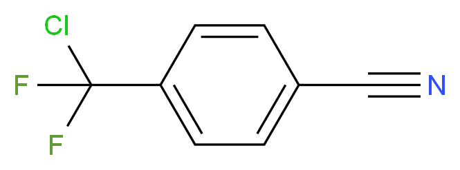 4-(chlorodifluoromethyl)benzonitrile_分子结构_CAS_51012-21-6