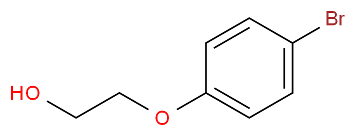 2-(4-溴苯氧基)乙醇_分子结构_CAS_34743-88-9)