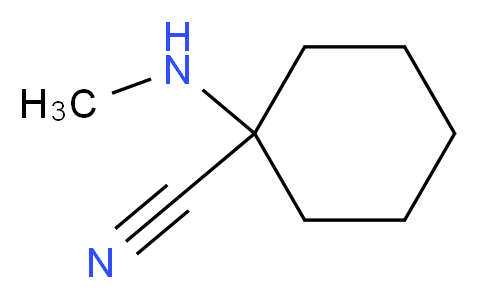 1-(methylamino)cyclohexane-1-carbonitrile_分子结构_CAS_6289-40-3