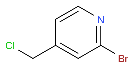 PYRIDINE, 2-BROMO-4-(CHLOROMETHYL)-_分子结构_CAS_864460-68-4)