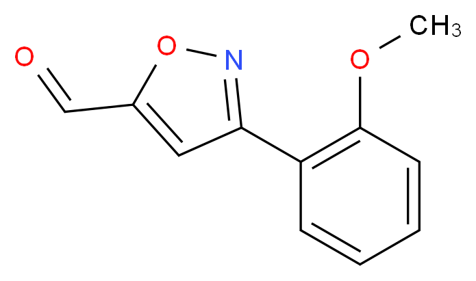 3-(2-methoxyphenyl)-1,2-oxazole-5-carbaldehyde_分子结构_CAS_808740-33-2