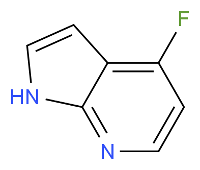 4-fluoro-1H-pyrrolo[2,3-b]pyridine_分子结构_CAS_640735-23-5