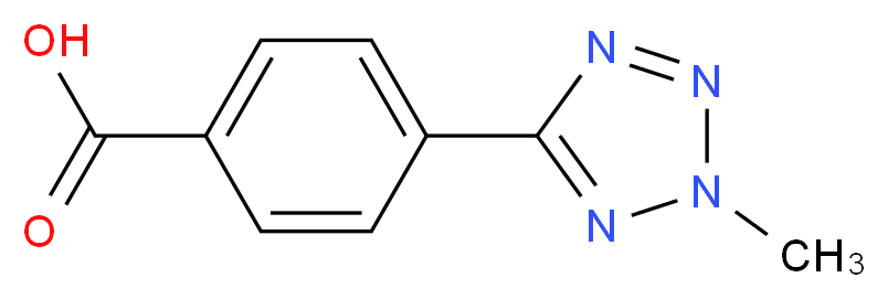 4-(2-methyl-2H-tetrazol-5-yl)benzoic acid_分子结构_CAS_211942-53-9)