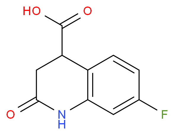 7-fluoro-2-oxo-1,2,3,4-tetrahydro-4-quinolinecarboxylic acid_分子结构_CAS_923120-55-2)
