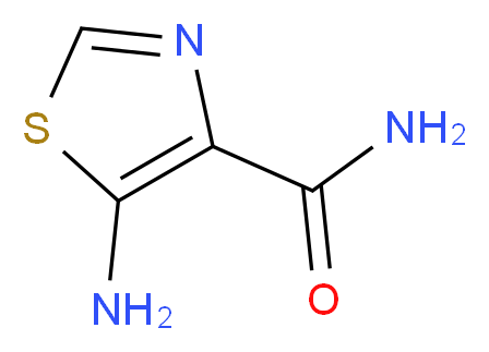 5-Aminothiazole-4-carboxamide_分子结构_CAS_5539-46-8)