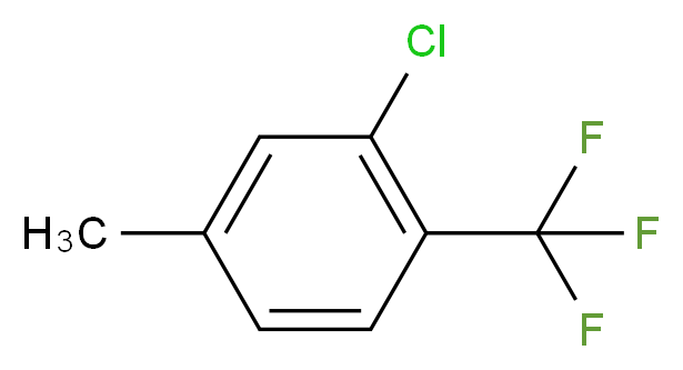 2-Chloro-4-methylbenzotrifluoride 98%_分子结构_CAS_74483-46-8)