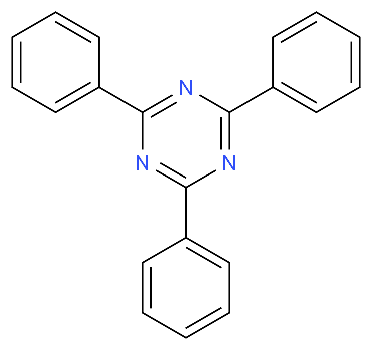 2,4,6-三苯基-1,3,5-三嗪_分子结构_CAS_493-77-6)