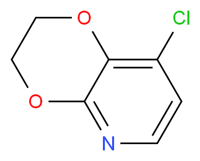 8-Chloro-2,3-dihydro-[1,4]dioxino[2,3-b]pyridine_分子结构_CAS_156840-59-4)