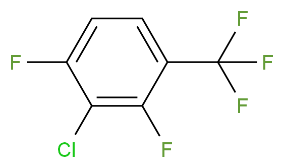 2-chloro-1,3-difluoro-4-(trifluoromethyl)benzene_分子结构_CAS_120770-03-8