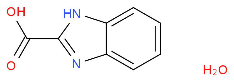 1H-苯并咪唑-2-羧酸 一水合物_分子结构_CAS_849776-47-2)