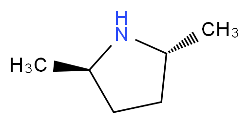 (2R,5R)-(-)-反-2,5-二甲基吡咯烷_分子结构_CAS_62617-70-3)