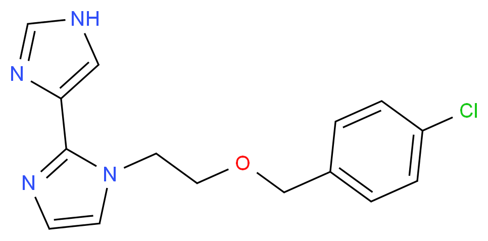1-{2-[(4-chlorobenzyl)oxy]ethyl}-1H,1'H-2,4'-biimidazole_分子结构_CAS_)
