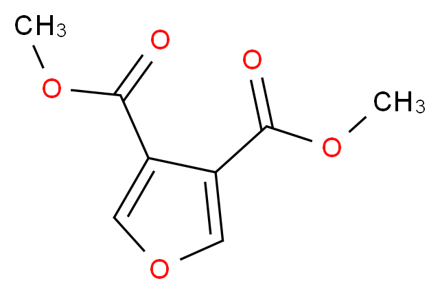 3,4-dimethyl furan-3,4-dicarboxylate_分子结构_CAS_4282-33-1