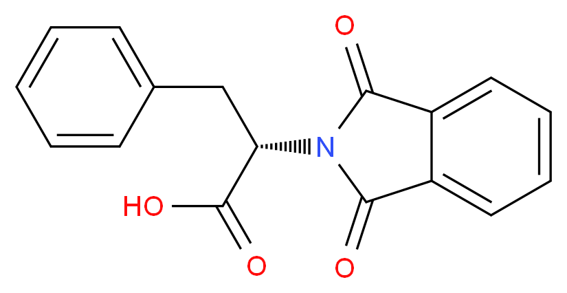 (2S)-2-(1,3-dioxo-2,3-dihydro-1H-isoindol-2-yl)-3-phenylpropanoic acid_分子结构_CAS_5123-55-7