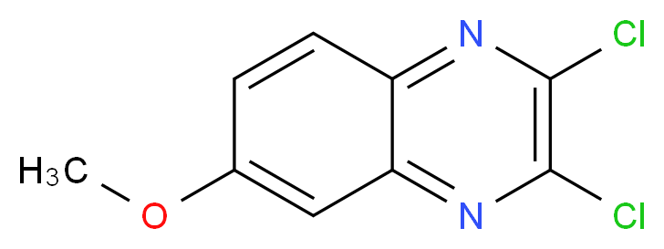 2,3-dichloro-6-methoxyquinoxaline_分子结构_CAS_39267-04-4