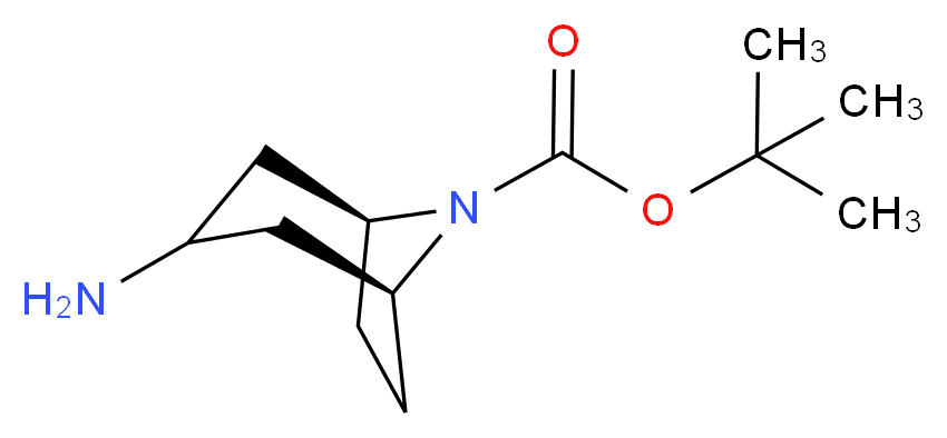 tert-butyl (1S,5S)-3-amino-8-azabicyclo[3.2.1]octane-8-carboxylate_分子结构_CAS_)