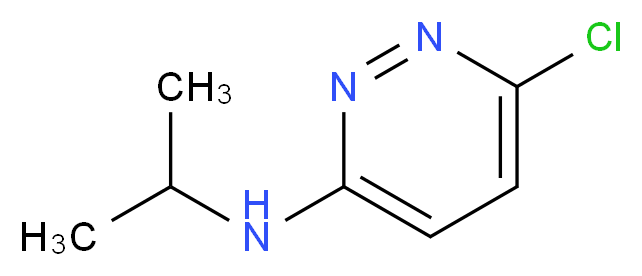 6-chloro-N-isopropyl-3-pyridazinamine_分子结构_CAS_1007-55-2)