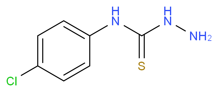 3-amino-1-(4-chlorophenyl)thiourea_分子结构_CAS_22814-92-2