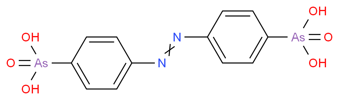 {4-[2-(4-arsonophenyl)diazen-1-yl]phenyl}arsonic acid_分子结构_CAS_7334-23-8