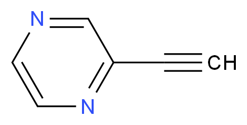 2-ethynylpyrazine_分子结构_CAS_153800-11-4