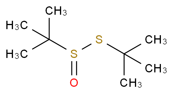 2-methyl-2-[(2-methylpropane-2-sulfinyl)sulfanyl]propane_分子结构_CAS_60011-16-7